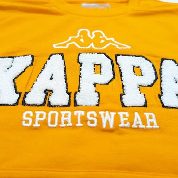 Kappa Unisex Crew Neck Orange with Black Pullover Loopknit 8Yrs Sweatshirt NWOT - Picture 2 of 8